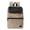 Mustache BNB-4442 Men's Women's A4 Storage Backpack, Matte Polyester, beige