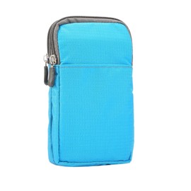 Cell Phone Belt Clip Holder Men, Cell Phone Crossbody Purse Small, 7.2" Outdoor Travel Nylon Zipper Cellphone Shoulder Messenger Bag Smartphone Waist Pack Pouch Pocket with Belt Loop Carabiner Hook