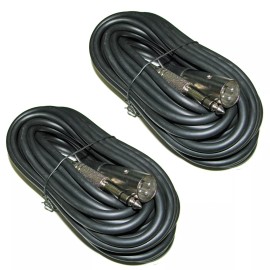 YOVUS 50 ft foot 1/4" TRS 3pin XLR MALE mixer to powered monitor speaker cable cord 2