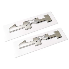 2pcs New 4 X 4 Door Emblem Badge 4x4 Nameplate 3D Replacement for GM Silverado Sierra 1500 2500HD 3500HD