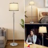 JUNNAI Floor Lamp for Living Room,Adjustable Height Standing Lamp,Dimmable Modern