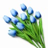 Artificial Tulips for Floral Arrangements, Soft PU Fake Flowers with