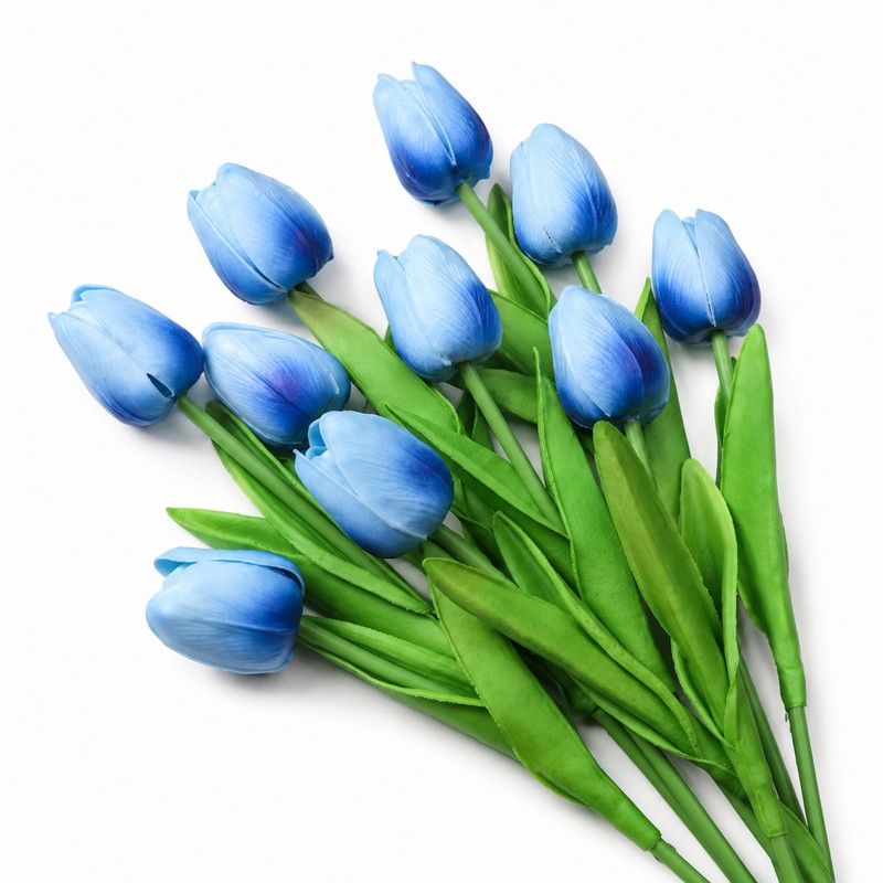 Artificial Tulips for Floral Arrangements, Soft PU Fake Flowers with