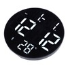 Round Digital Wall Clock 12 24Hr USB Powered Silent Modern