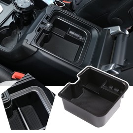 YUECHI for Land Rover Discovery 4 LR4 2014-2016 Car Central Storage Box Door Phone Glove Armrest Box Accessories,Black,ABS Plastic