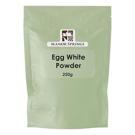 Egg White Powder 250g for Baking, Cooking, Use to Make Meringue, Royal Icing and Shakes, Protein Powder by Manor Springs