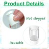 Sabary 60 Pcs Clear Airless Pump Bottles Refillable Cosmetic Travel