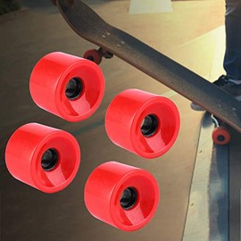 Alomejor Ruedas de patineta Juego de Ruedas de Pat¨ªn de 70 * 51 mm para el reemplazo de la Rueda Larga de Tablero