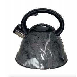 2021 Latest Whistling Kitchen Kettle 3.4 Qt. for Electric, Ceramic, Induction, Halogen ovens Modern Chic Style design Loud Whistle - 3.2L (Grey) (0085)