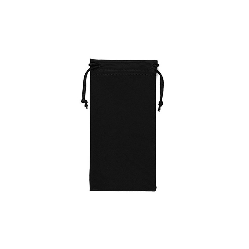 Microfibre Drawstring Glasses Bag/Gadget Pouch (4 Pack) - Black