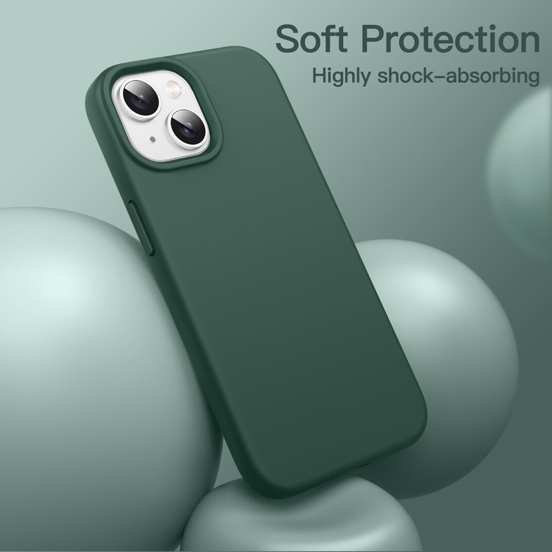 JETech Silicone Case for iPhone 14 6.1-Inch, Silky-Soft Touch Full-Body