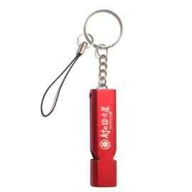 Village Blacksmith MK-6079 Big Sound Emergency Double Whistle, Red, Sounds From 2 Places to Reach a Wide Range
