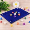 SIQUK Double Sided Dice Tray, Folding Rectangle PU Leather and