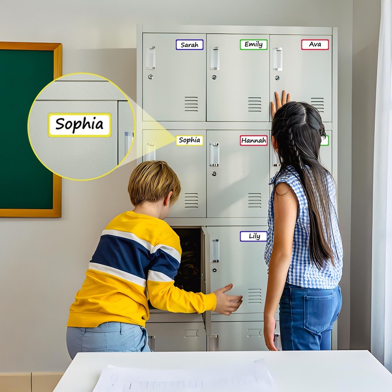 Meetory Magnetic Strips Writeable, 20 Wipe-Clean Magnetic Signs, Universal Whiteboard