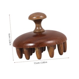 Outanaya Wooden Scalp Massager Comb with Wide Teeth Ergonomic Shampoo Brush for Curly Hair Portable Tool for Relaxing and Massaging User Friendly Design for Optimal Comfort