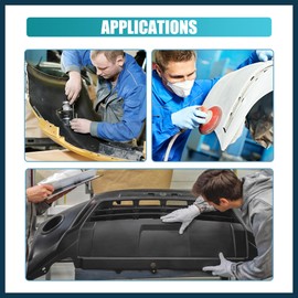 TUCKBOLD 5PCS Welding Mesh Plastic Reinforcing Stainless Steel Wire Mesh Screen for Thermoplastic Repairs Welding Kit for Bumper Kayak Window Screen Mesh Fireplace Nets Automotive Parts