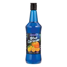 Mala's Fruit Mocktail Syrup Blue Curacao Mocktail, 750ml | Blue Lagoon | Cool Blue | For Cocktails, Syrups, Mojito, & Squash