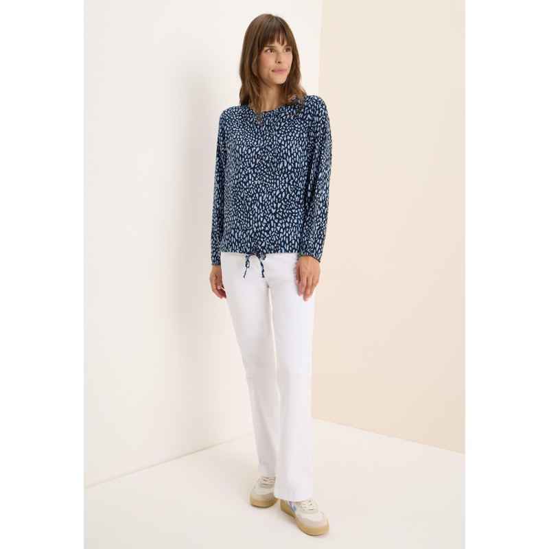 Cecil Damen Print-Bluse mit Tunnelzug
