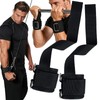 Lifting Straps, 2 in 1 Wrist Straps for Weightlifting, Muscle