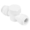 SPARES2GO Emergency Stop Valve 15mm Speed Push Fit 1/4 Turn