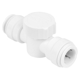 SPARES2GO Emergency Stop Valve 15mm Speed Push Fit 1/4 Turn Water Insulation Shut-off Valve