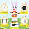OurWarm 8FT Easter Inflatables Outdoor Decorations, Drumming Inflatable Easter Bunny