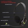 Gaming Headset Over Ear Head Mounted Wired Headphones with Mic