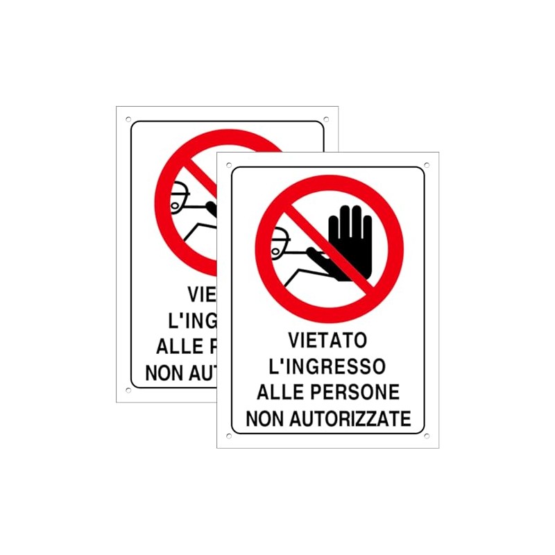 Schild Betreten verboten für Personen, die nicht zugelassen sind, 2