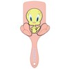 Tweety Looney Tunes Large Plastic Flat Salmon Hair Brush