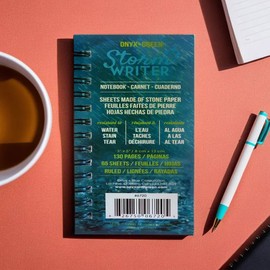 Onyx+ Green, New Waterproof Notebooks STORM WRITER, 3" x 5", 130 Pages D2W Poly Cover (6720)