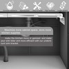 Stainless Steel Undermount Sink Brackets Upgrade Horizontal Sink Support,27"-39" Adjustable