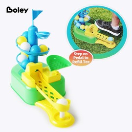 Boley Kids Golf Set - Interactive Golf Toy with Automatic Ball Release, Putting Green, and Club - Fun Indoor & Outdoor Sports Toy for Toddlers and Kids - Perfect for Developing Coordination Skills