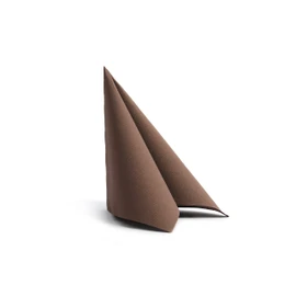 Alvotex Soft Point 50 Napkins, High-Quality Disposable Napkins, 38 x 38 cm, Brown
