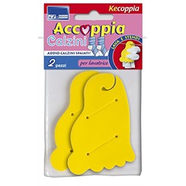 Parodi & Parodi Easy Socks for Cleaning and Drying, Cotton/Microfibre, Yellow, 17 x 9 x 1 cm 2 Units