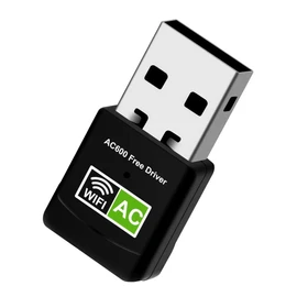 USB WiFi Adapter, Amazer Tec Dual Band 2.4G/5G Mini Wi-fi ac Wireless Network Card Dongle with High Gain Antenna for Desktop Laptop PC Support Windows XP Vista/7/8/8.1/10 (USB WiFi 600Mbps)