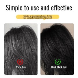 Hair Dye Stick Quick Coverage of Hair Color Long-lasting Waterproof and Sweat-proof with Built-in Comb Teeth