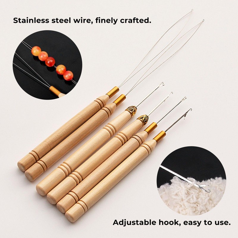 8 Pieces Hair Extension Tools, Hair Threading Tools, Hair Braiding
