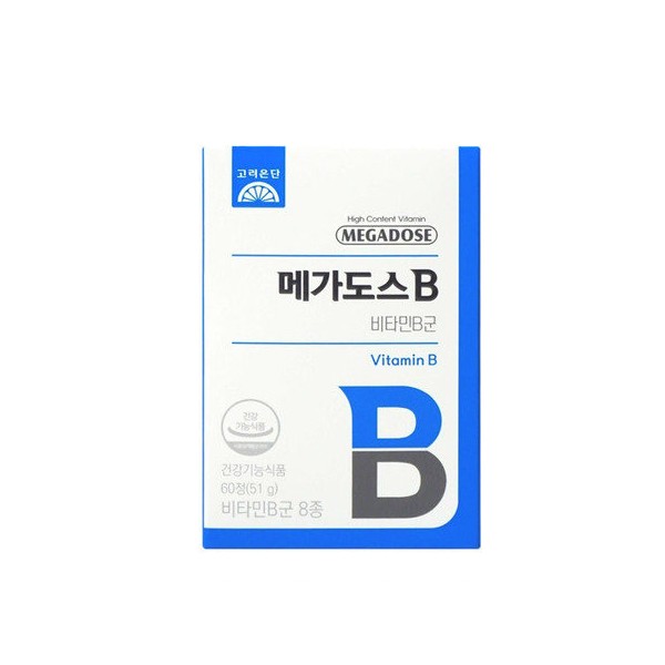 Korea Eundan Megadose B 60 tablets x 2, total 120
