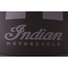 Indian Motorcycle Half Helmet with Gray Stripe, Black