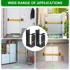 2x4 Door Barricade Brackets, Heavy Duty Door Security Bar Brackets