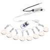 AIBOO Linkable Under Cabinet LED Lighting 12V Dimmable Puck Lights