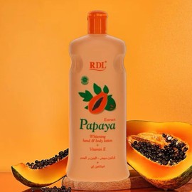 Papaya Body Lotion Natural Whitening Moisturizer Vitamin E, 600ml  USA Stock