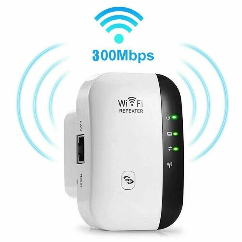 efunmodern NEW! WiFi Range Extender Internet Booster Wireless Signal Repeater