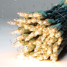 XMASLAND Ultra-Bright Connectable Clear Christmas Light Set 300Count 63.8Feet(2Sets-Each 150Lights) Incandescent Bulb Mini String Light for Indoor Outdoor Christmas Tree Wedding Garden Holiday Party