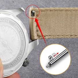 watchdives Nylon Watch Band 20mm Fast Release Watch Band Multicolor Replacement Watch Straps for Men Women(20mm,Khaki)