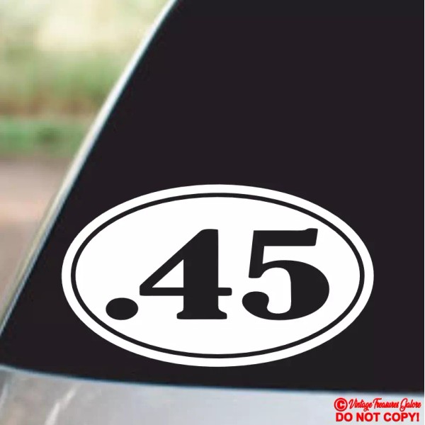 Oracal .45 VINYL DECAL STICKER CAR WINDOW BUMPER 2ND AMENDMENT