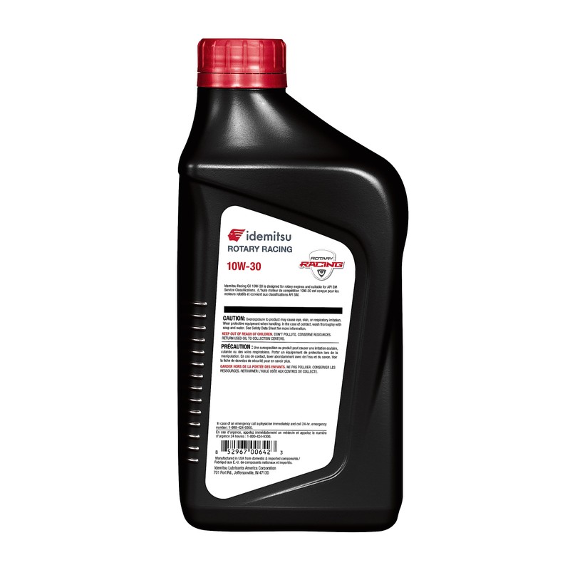 Idemitsu Full Synthetic Racing Rotary 10W-30 Engine Oil - 1QT