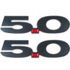 Pair Set 5.0 Liter Door Fender Emblem Badge Right Left