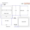 Recessed Shower Tissue Holder Porcelain 6X6 - Easy to Install
