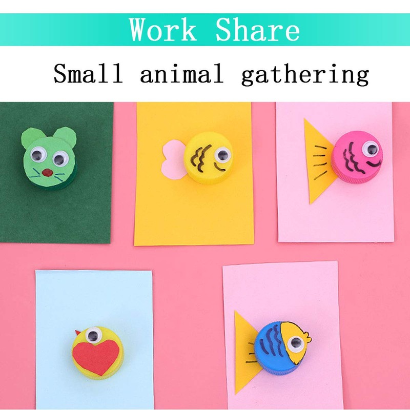 100 pcs Plastic Bottle Caps DIY Craft Plastic Bottle Lids